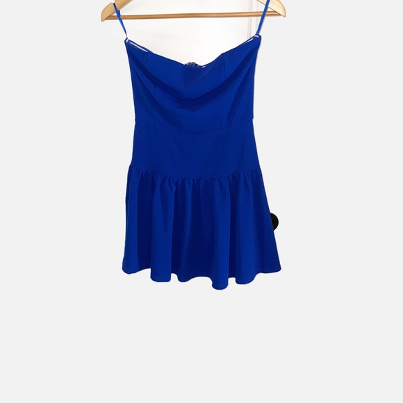 She + Sky Dresses & Skirts - NWT She + Sky Vibrant Mini Fit and flare Blue Dress Small